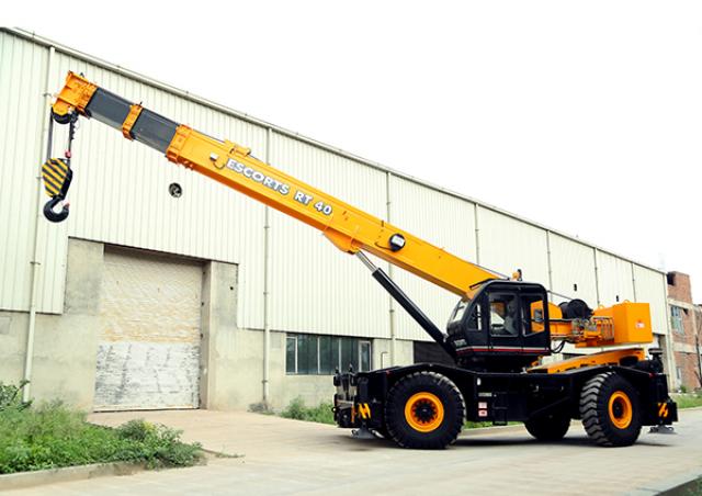 Escorts RT-40 crane - load chart, specs (2017 - 2022) | LECTURA Specs