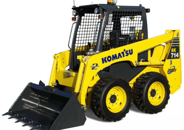 KOMATSU コマツ　SKID STEER LOADER Komatsu SK714-5 Skid Steer Specs & Dimensions (2017 - 2021
