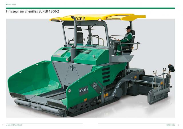 Vögele Super 1800-2 Specifications & Technical Data (2007-2015
