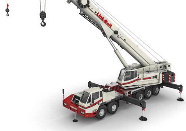 『HTC BELT WHITE 34』 Link-Belt HTC-3140 LB crane - load chart, specs & dimensions (2017