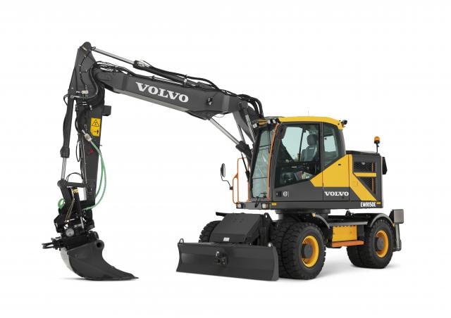 Volvo EWR150E excavator specs & dimensions (2016 - 2018