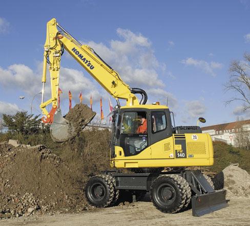 Komatsu PW140-7 excavator specs (2007 - 2013) | Diggers