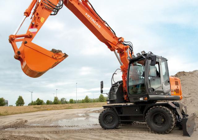 vyxぃ　 Hitachi ZX 145 W 3 excavator specs & dimensions (2010 - 2014