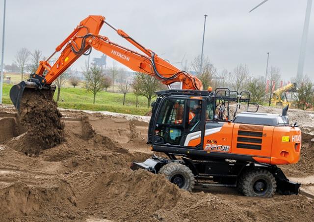 HITACHI WOO22型 Hitachi ZX220W-7 excavator specs & dimensions (2022 - 2026