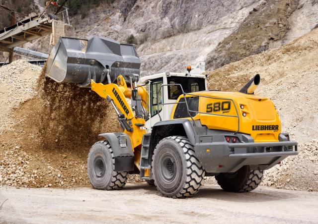 Liebherr L 580 XPower Wheel Loader Specs & Dimensions (2015 - 2019