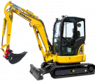 Komatsu PC30MR-5 excavator specs & dimensions (2017 - 2021