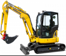 KOMATSU製PC30MR-5 1:32 TALUADA Komatsu PC30MR-5 Mini Excavator Model - 1:32 Scale