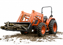 4WD Tractors Kioti RX7340 Powerschuttle