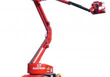 Wheeled Articulating Boom Lifts Platform Basket SEL 17 ELECTRON