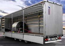 Branda platformlu yarı römorklar Schmitz Cargobull S.CS COIL