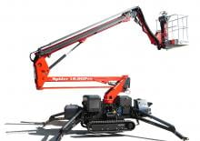Crawler Articulating Boom Lifts Platform Basket SPIDER 18.90 ED