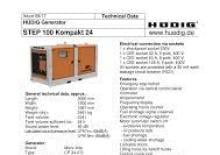 Diesel Power Generators Hüdig Step 100 ECON