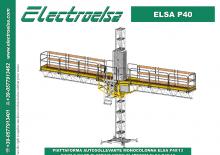 Direk tırmanma çalışma platformları Electroelsa ELSA P40