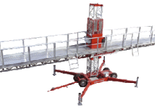 Direk tırmanma çalışma platformları Scanclimber SC 1300 E