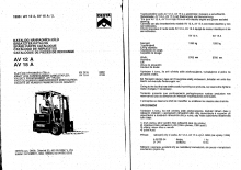 Electric forklifts Desta AV 12 AA