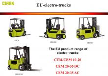 Electric forklifts Clark CEM 30 AC