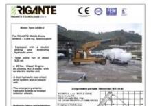 Endüstriyel mobil vinçler Rigante GR 50