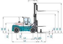 Diesel Forklifts Konecranes SMV 25-1200 B