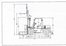 Diesel Forklifts Heli CPCD 70 W