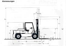 Diesel Forklifts Clark DPH 70