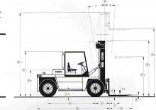 Diesel Forklifts Clark DPL 100