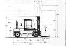Diesel Forklifts Clark DPL 80