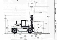 Diesel Forklifts Clark DPL 90
