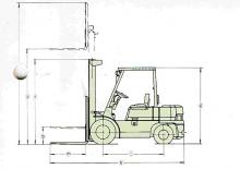 Diesel Forklifts Mitsubishi FD 10 T