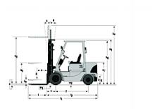 Diesel Forklifts Mitsubishi FD 25 K
