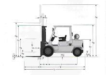 Diesel Forklifts Mitsubishi FD 45 K