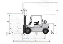 Diesel Forklifts Mitsubishi FD 50 K