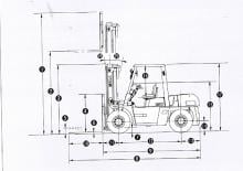 Diesel Forklifts TCM FD 80 Z 8