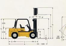 Diesel Forklifts Yale GDP 75 HC