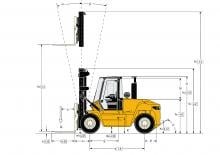 Diesel Forklifts Yale GDP 90 DC
