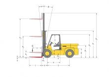 Diesel Forklifts Hyster H 7.00 XL