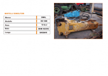 Hydraulic Breakers Omal HB 1300/6