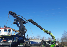 Hydraulic loading cranes Effer 1255 4S