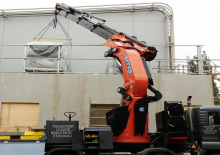Hydraulic loading cranes Effer 1855 4S 