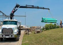 Hydraulic loading cranes Hiab 200-1