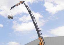 Hydraulic loading cranes Effer 655 4S