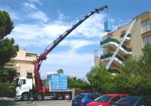 Hydraulic loading cranes Effer 855 8S