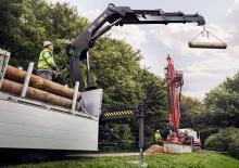 Hydraulic loading cranes Hiab X-HiDuo 158 BS-1