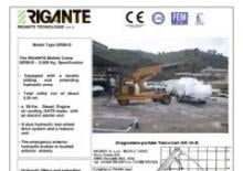 Industrial mobile cranes Rigante GR 50