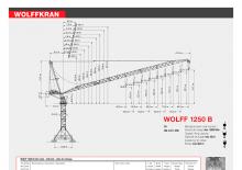Kule vinçleri - luffing boom - top slewing Wolffkran 1250 B