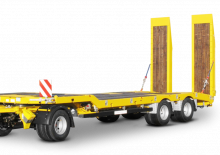 Lowbed römorklar Schwarzmüller 3-axle low loader trailer with offset platform
