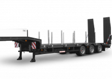 Lowbed & Step Deck Semi Trailers Schwarzmüller 3-axle low loader semitrailer with offset platform - reinforced - extendible