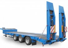 Lowbed & Step Deck Semi Trailers Schwarzmüller 3-axle low loader semitrailer with offset platform