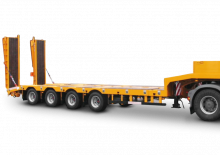Lowbed & Step Deck Semi Trailers Schwarzmüller 4-axle low loader semitrailer with offset platform - reinforced - extendible