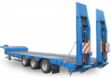 Lowbed yarı römorklar Schwarzmüller 3-axle low loader semitrailer with offset platform