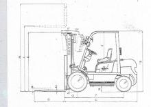Lpg ön forkliftler Patria PFG 25 TH 2